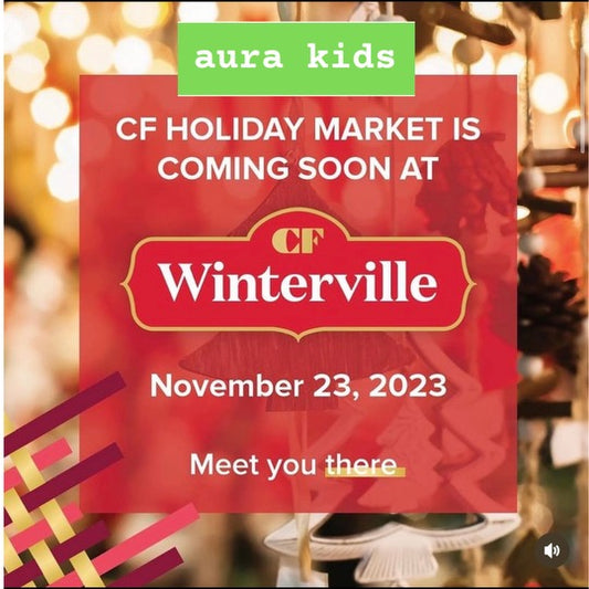 Aura Kids at the 2023 CF Holiday Market